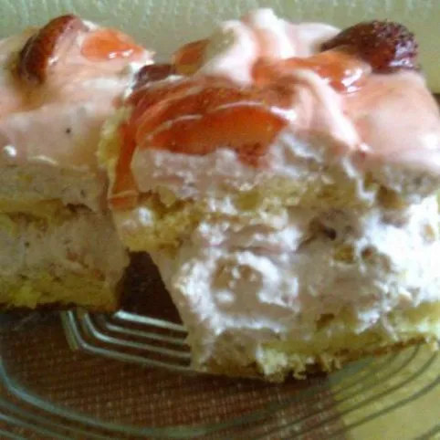 Tejszínes eperkocka recept