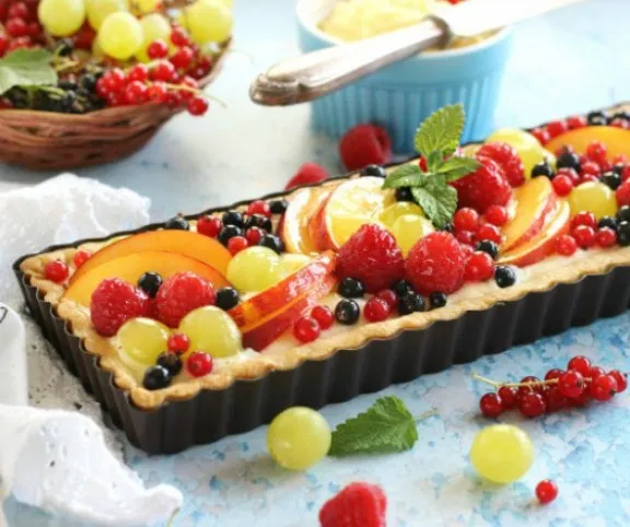 Vaníliakrémes gyümölcsös pite recept