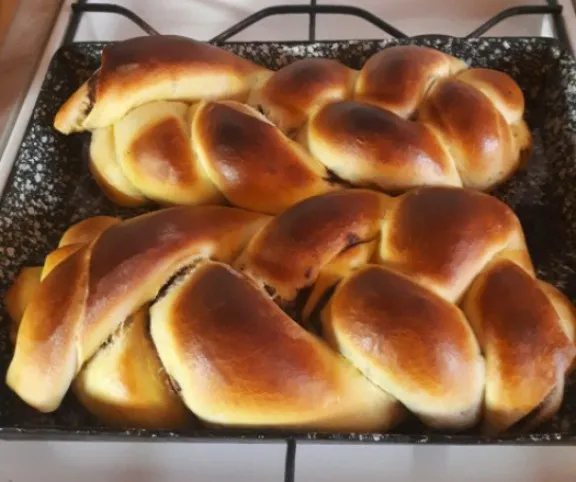 Csokis fonott kalács recept
