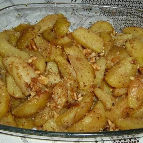 Diós sült krumpli recept
