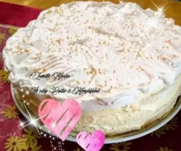 Citromos túrókrémtorta  recept