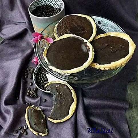 Mini pitetorták kávés ganache-krémmel recept