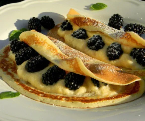 Vaníliahabos-szedres palacsinta recept