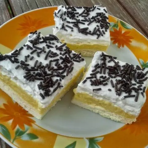Krémes madártej szelet recept