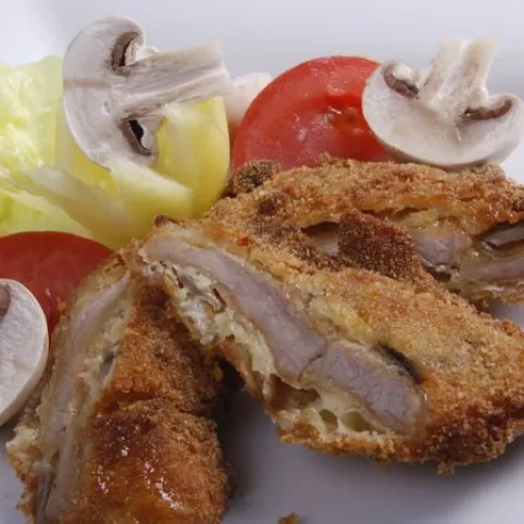 Gombás kotlett recept