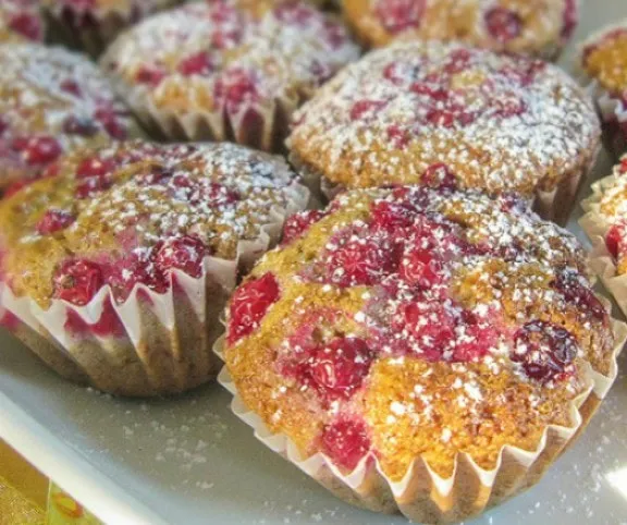 Ribizlis muffin  recept