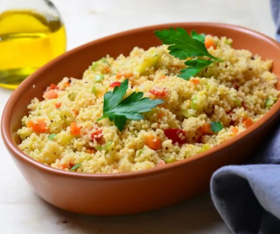 Egyszerű zöldséges kuszkusz recept