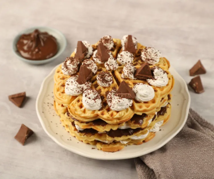 Nutellás&nbsp;gofritorta recept