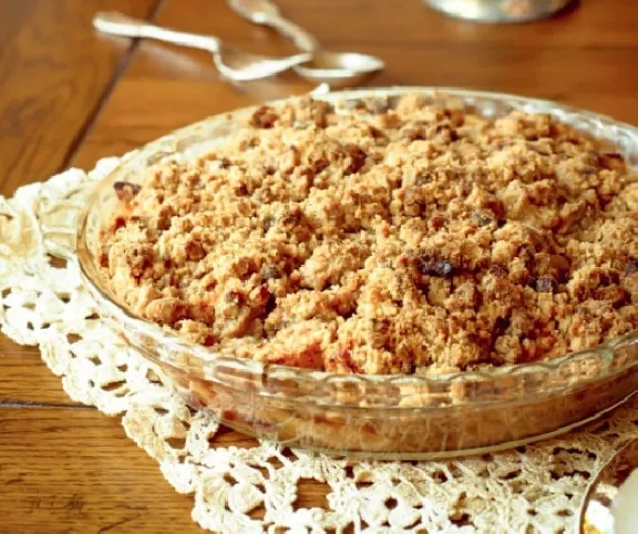 Datolyás crumble recept