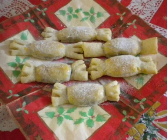 Szaloncukor formájú diós süti recept