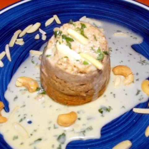 Diófelfújt mentás-fehércsokis köntösben recept