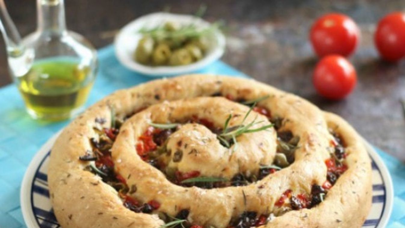 Csavart focaccia