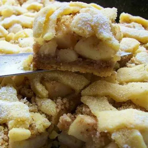 Rácsos diós-almás pite recept
