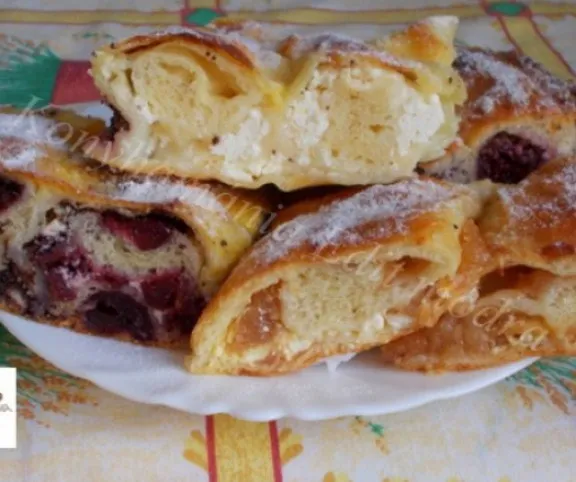 Kelt rétes (meggyes-mákos, túrós és almás) recept