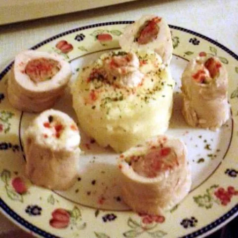 Kolbásszal és cukkinivel töltött csirkemell recept