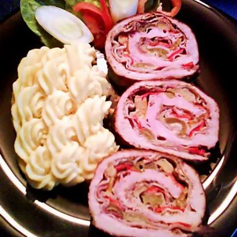 Göngyölt karaj gazdagon recept
