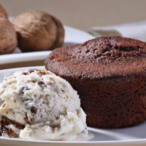 Mogyorókrémes muffin diófagyival recept