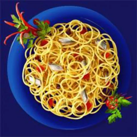 Szardellás Spaghetti recept