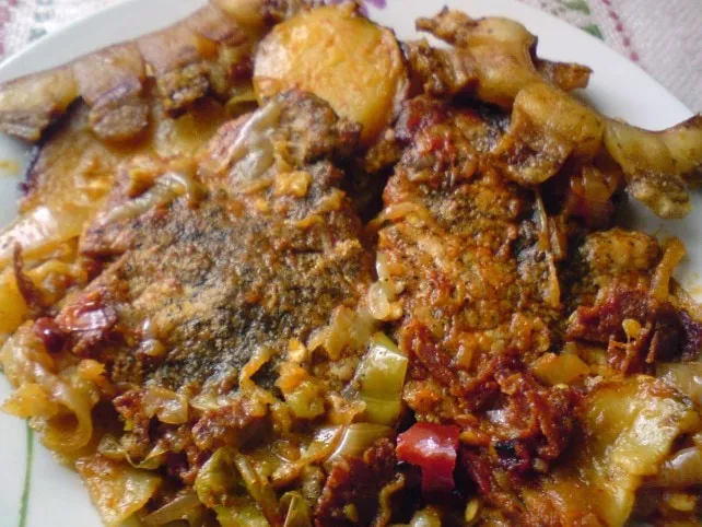 Lecsós karaj krumplival sütve recept