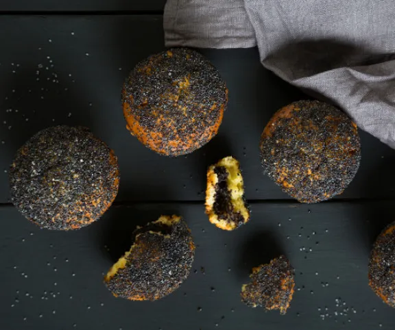 Mákkal töltött muffin recept