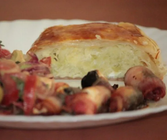 Tökös-sajtos rétes recept