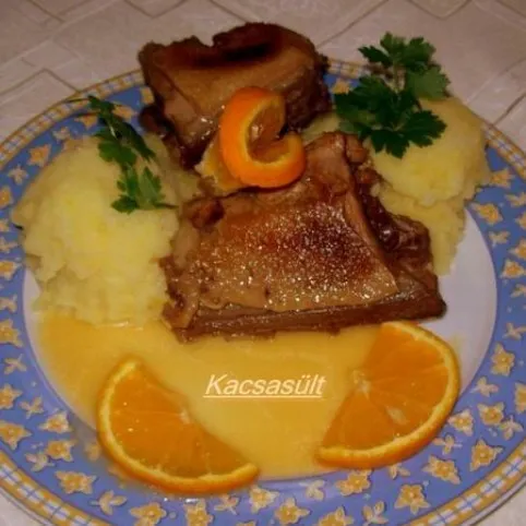 Kacsasült narancsos mártással recept