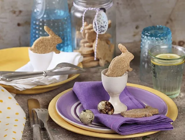 Zabpelyhes-citromos húsvéti kekszek recept