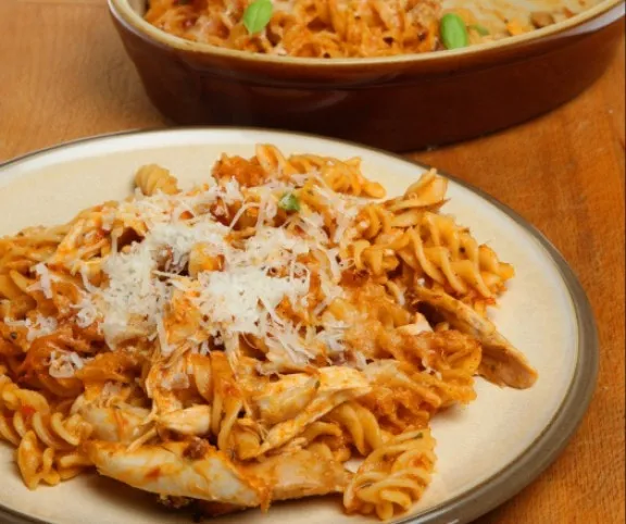 Csirkés rakott tészta  recept