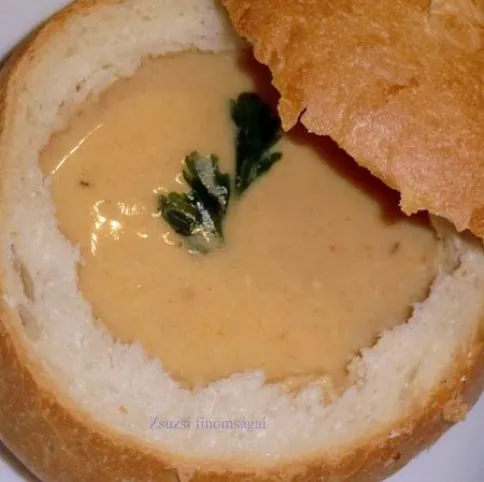 Sajtkrémleves cipóban II. recept