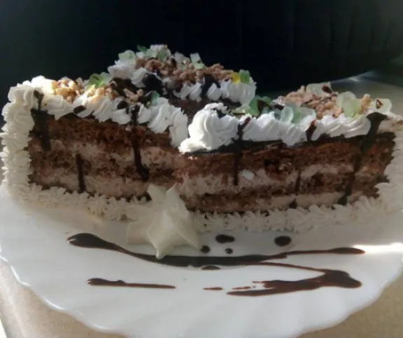 Gesztenyepürés torta  recept