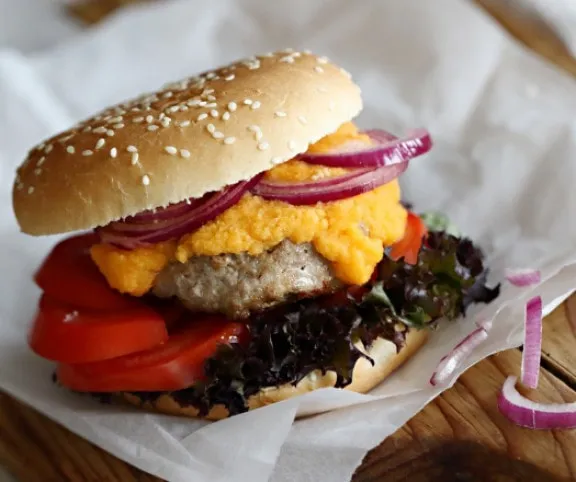 Sütőtökös pulykaburger  recept