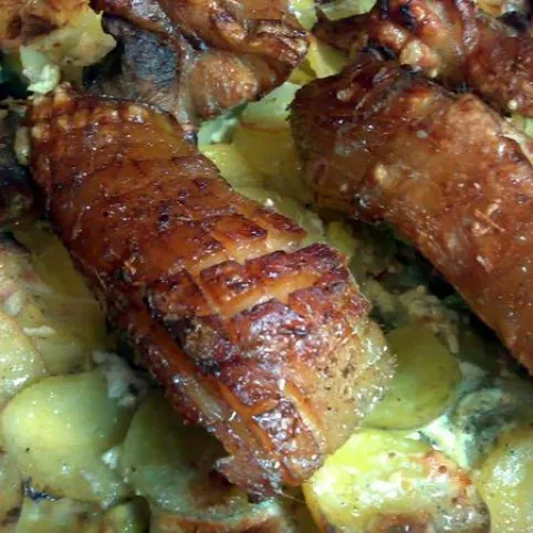 Tepsis sült csülök recept