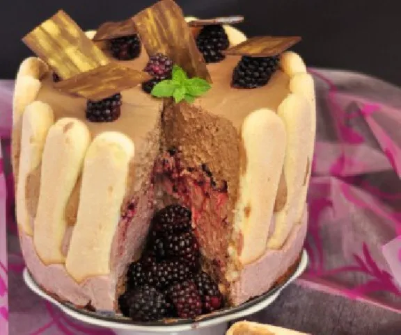 Csokoládés szedertorta recept