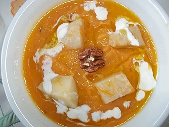 Zelleres sütőtökkrémleves recept