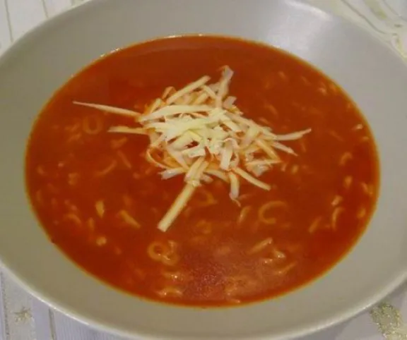 Betűtésztás paradicsomleves recept