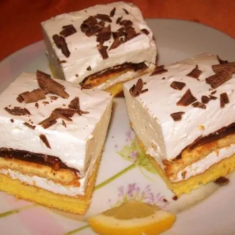 Tejfölös-citromos krémes kocka recept
