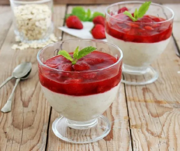 Zabpelyhes pohárkrém eperzselével recept