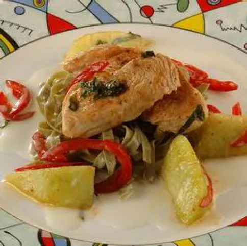 Kókusztejes dinnyés pulykamell recept