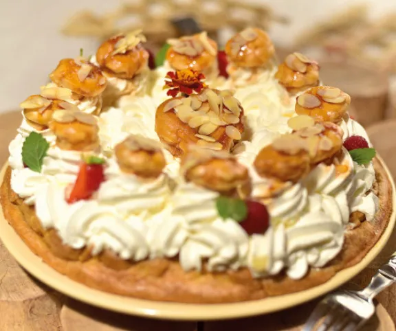 Habos fánktorta (égetett tésztából) recept