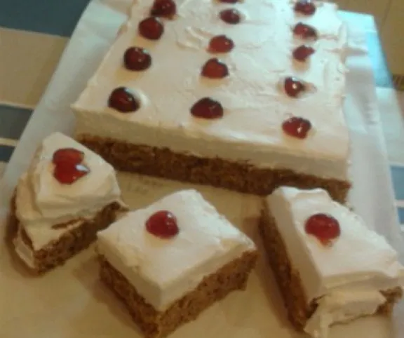 Mascarponés-diós kocka recept