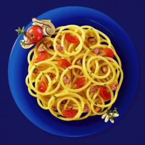 Padlizsános és kolbászos Bucatini recept