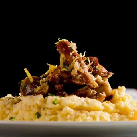 Parmezános polenta erdei gombákkal recept