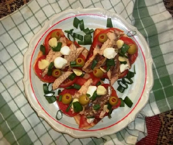 Makrélás bruschetta recept