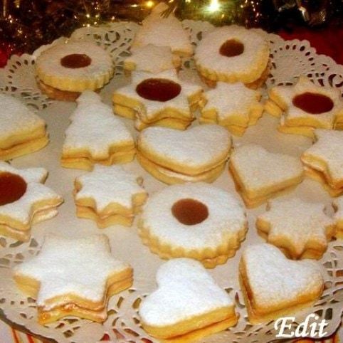 Narancsos töltött linzer recept