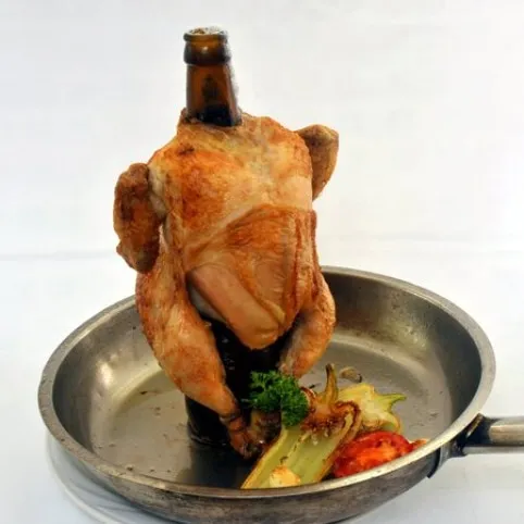 Sörösüvegen sült csirke recept