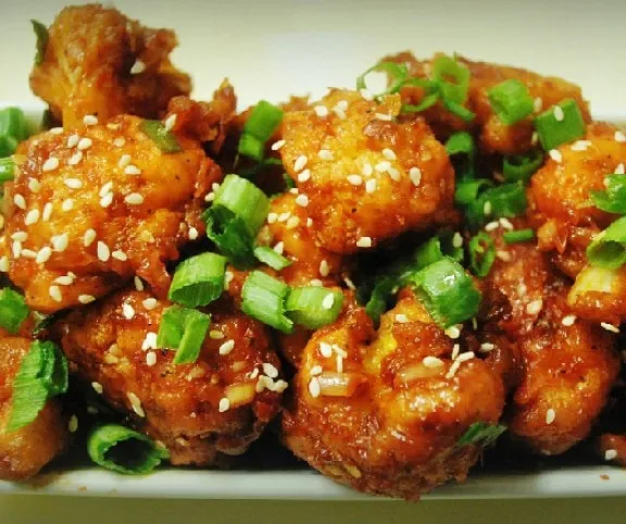 Kínai szezámmagos rántott karfiol - vegán recept! recept