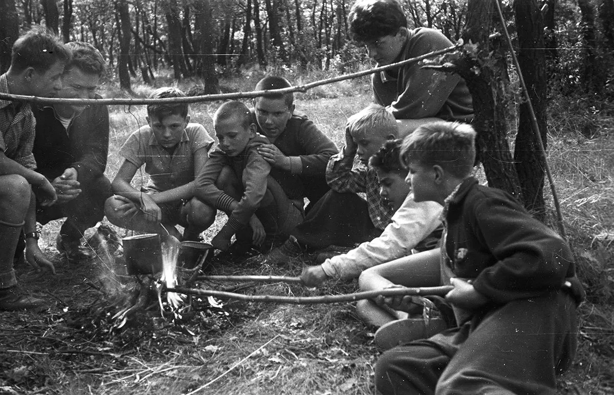 1957 - Annavölgy, úttörőtábor /Fortepan - Lencse Zoltán