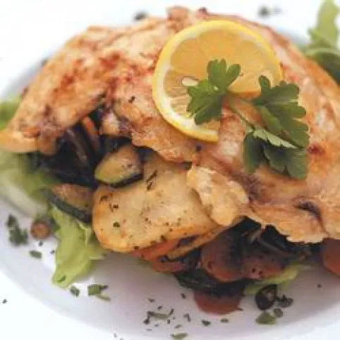 Roston sült csirkemell zöldségekkel recept