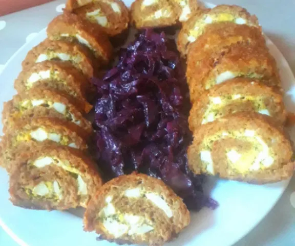 Tojással töltött fasírt  recept