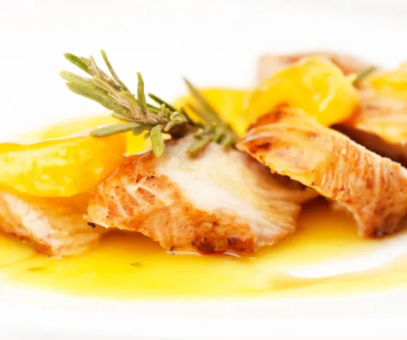 Csirkemell konyakos narancsszósszal recept